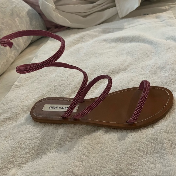 Pink shira rhinestone Steve Madden flats - Picture 4 of 6